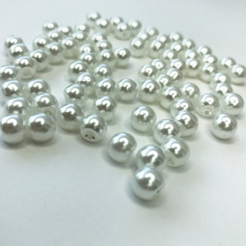 White Elegant Pearl Buttons, Supplies, Corset Academy