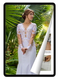 eBook: Nude Wedding Dress with Sleeves