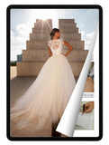 eBook: Dress with Lace Bodice and Full Skirt