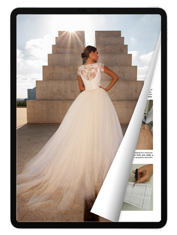 eBook: Dress with Lace Bodice and Full Skirt