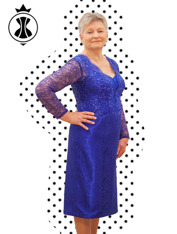 Pattern: Plus-Size Dress with Sleeves